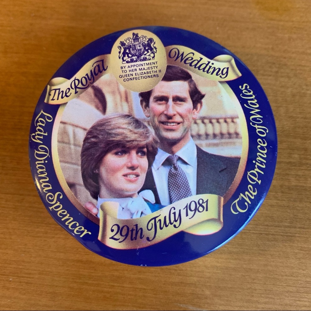 Vintage The Royal Wedding Diana and Charles Mints Tin